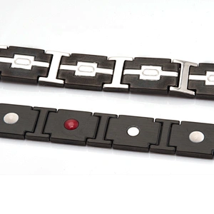 Magnetic Stainless Steel Therapy Bracelet for Health & Beauty