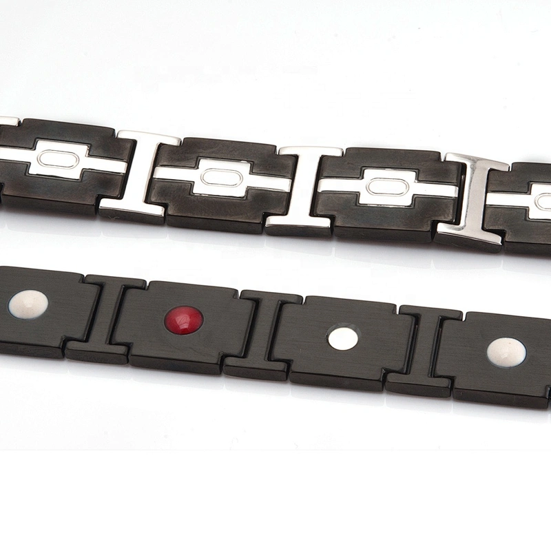 Magnetic Stainless Steel Therapy Bracelet for Health & Beauty