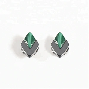 Wollet Fashion Crystal Stone Bio Magnetic Turquoise Earring