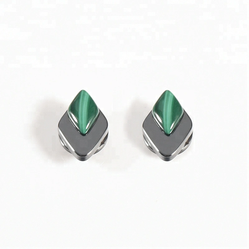 Wollet Fashion Crystal Stone Bio Magnetic Turquoise Earring