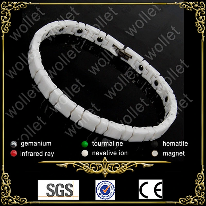 China manufacturer most popular top sales all white ceramic jewelry with bio magnet in alibabaexpress