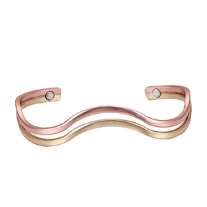 Wollet Mens Pure Copper Bangle  Arthritis Pain Relief Therapy Healthy Copper Magnetic Bracelet
