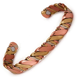 Wollet Mens Magnetic Arthritis Pain Relief Healthy Cuff Vintage Engraved Wholesale Energy Copper Bracelet