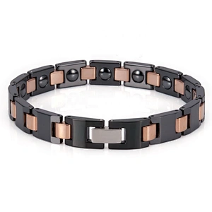 Wollet Classic Black Health Ceramic Bio Magnetic Bracelet