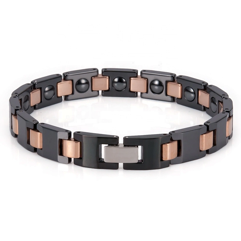 Wollet Classic Black Health Ceramic Bio Magnetic Bracelet