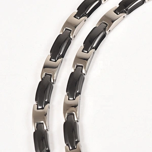Fashion ceramic jewelry stainless steel ceramic necklace