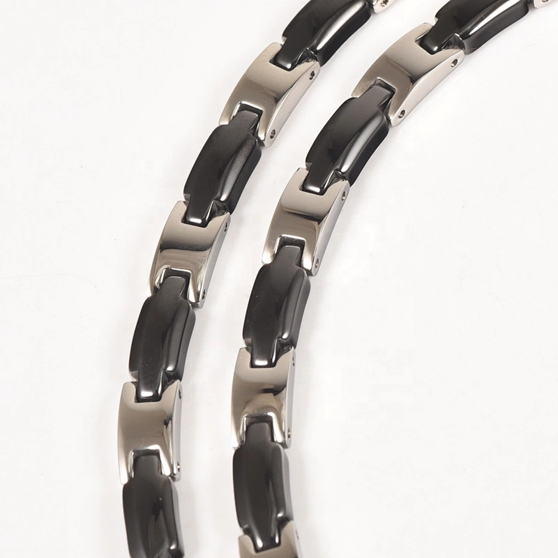 Fashion ceramic jewelry stainless steel ceramic necklace