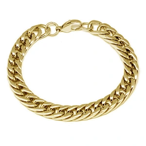 Men 316l stainless steel saudi gold jewelry bracelet