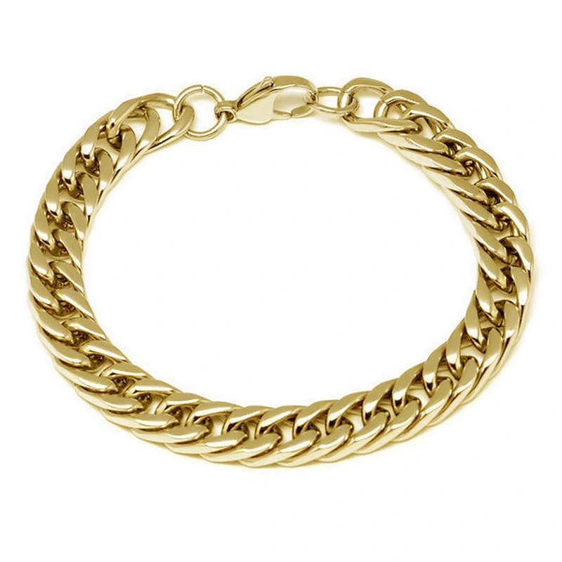 Men 316l stainless steel saudi gold jewelry bracelet