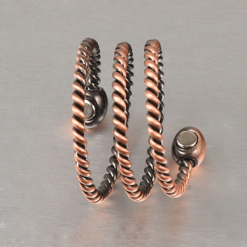 Wollet Magnetic Copper Ring Arthritis Women Pure Copper Rings for Women Adjustable Health with 3PCS Magnets