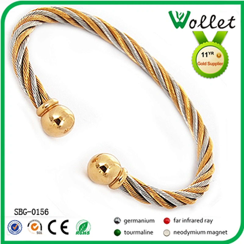 2014 new products stainless steel 24k gold plating bracelets for men