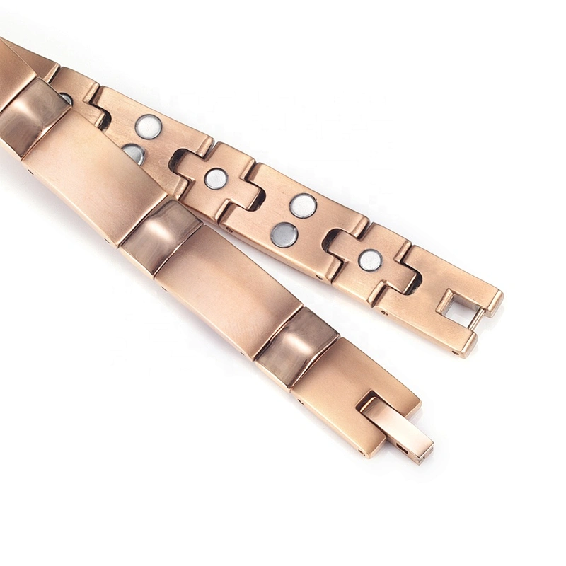 Wollet Fashion Rose Gold Plating 316L Stainless Steel Magnetic Bracelet
