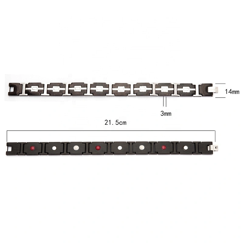 Magnetic Stainless Steel Therapy Bracelet for Health & Beauty