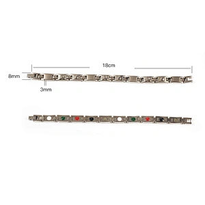 Fashionable Magnetic 6 in 1 Bio Titanium Bracelet for health and beauty