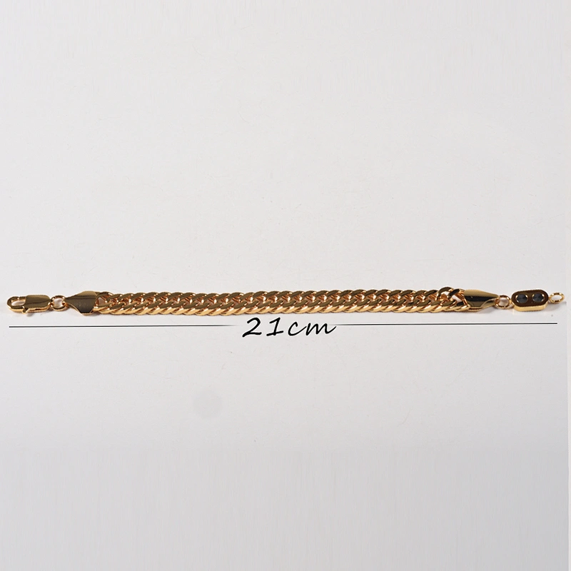 Wollet Fashion Rose Gold 99.999% Germanium 316L Stainless Steel Chain Bracelet