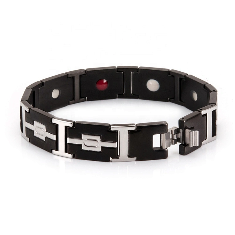 Magnetic Stainless Steel Therapy Bracelet for Health & Beauty