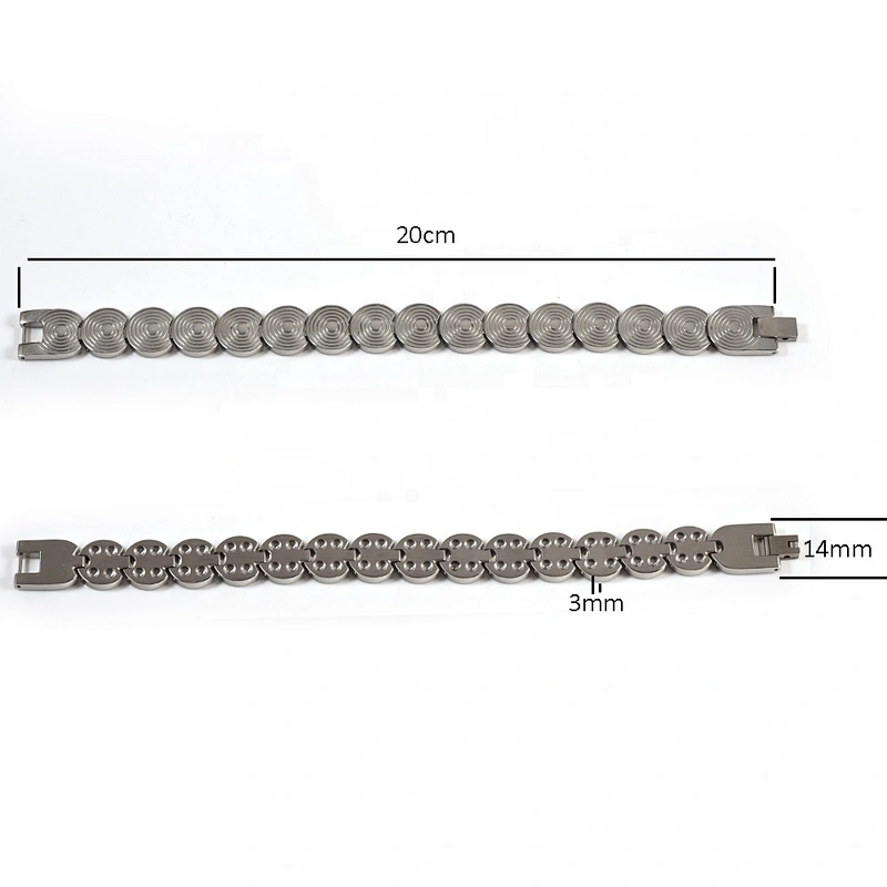 Wollet Fashion New Design IP Plating 316L Stainless Steel Magnetic Bracelet
