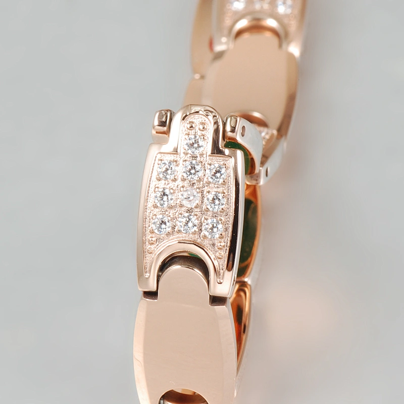 2018 magnetic tungsten rose gold bracelet cz