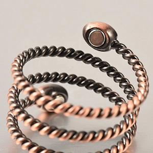 Wollet Magnetic Copper Ring Arthritis Women Pure Copper Rings for Women Adjustable Health with 3PCS Magnets