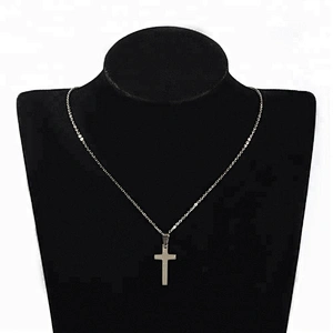 Wollet Wholesale Fashion Charm High Polished Titanium Cross Pendant