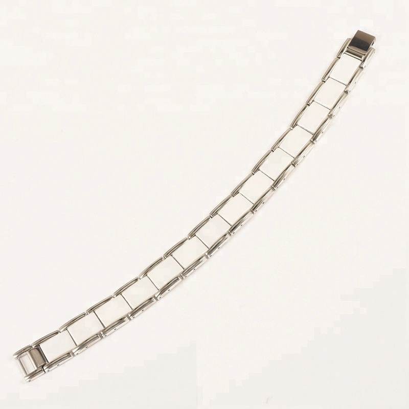 Wollet Fashion Stainless Steel & Ceramic Bio Magnetic Germanium Bracelet For Men Women