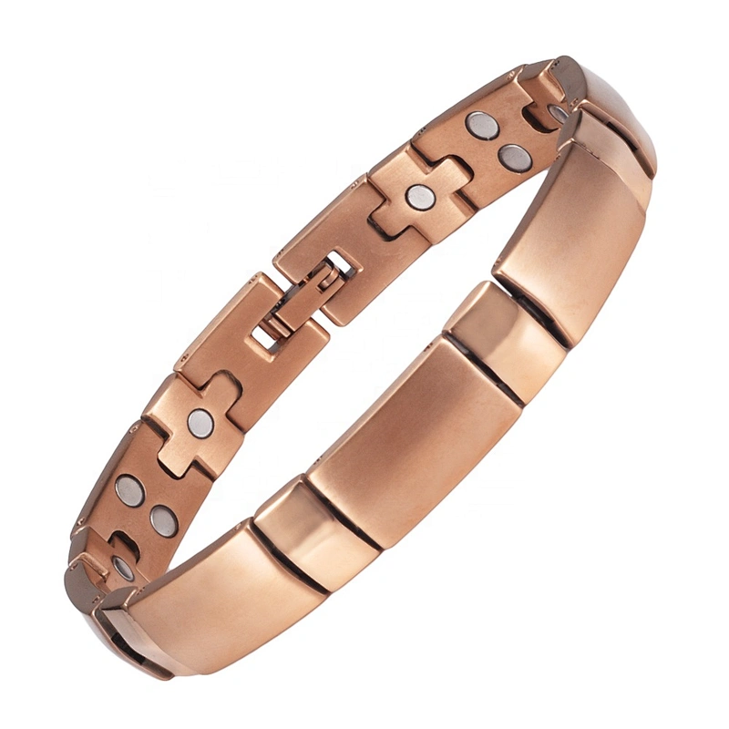 Wollet Fashion Rose Gold Plating 316L Stainless Steel Magnetic Bracelet