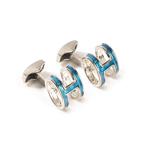 Wollet Fashion High Quality Multi-Color Plated 316L Stainless Steel Cufflink For Men Women