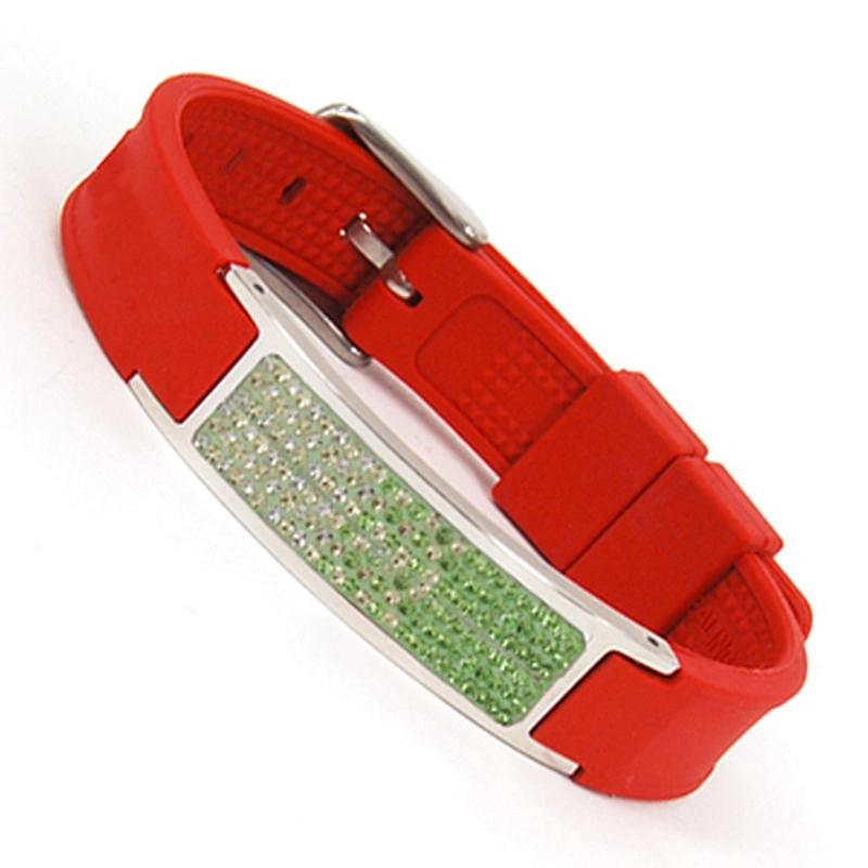 china wholesale fashion negative ion infrared germanium energy cheap custom silicone bracelet 2014 world cup souvenir