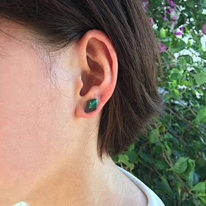 Wollet Fashion Crystal Stone Bio Magnetic Turquoise Earring