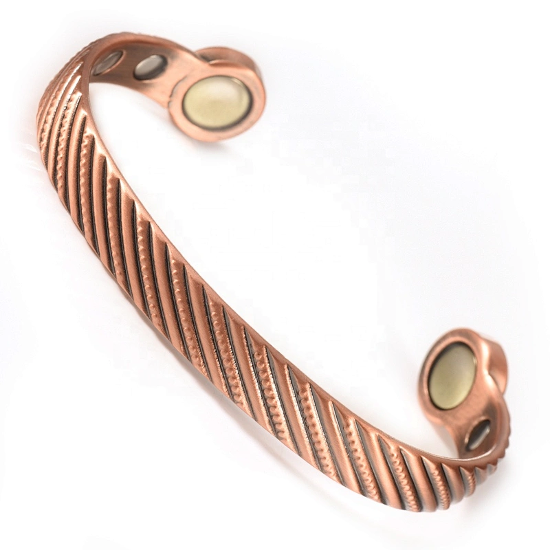 Wollet High Quality Arthritis Pain Relief Therapy Healthy Mens Copper Magnetic Bracelet