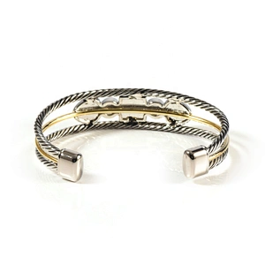 Wollet Fashion Health Cz Stone Pure Copper Magnetic Bracelets