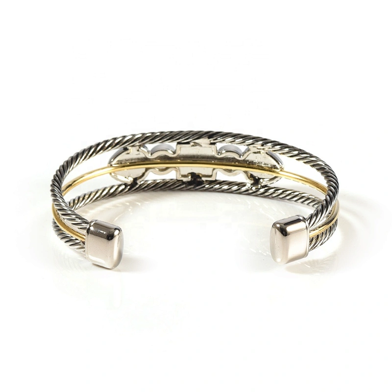 Wollet Fashion Health Cz Stone Pure Copper Magnetic Bracelets