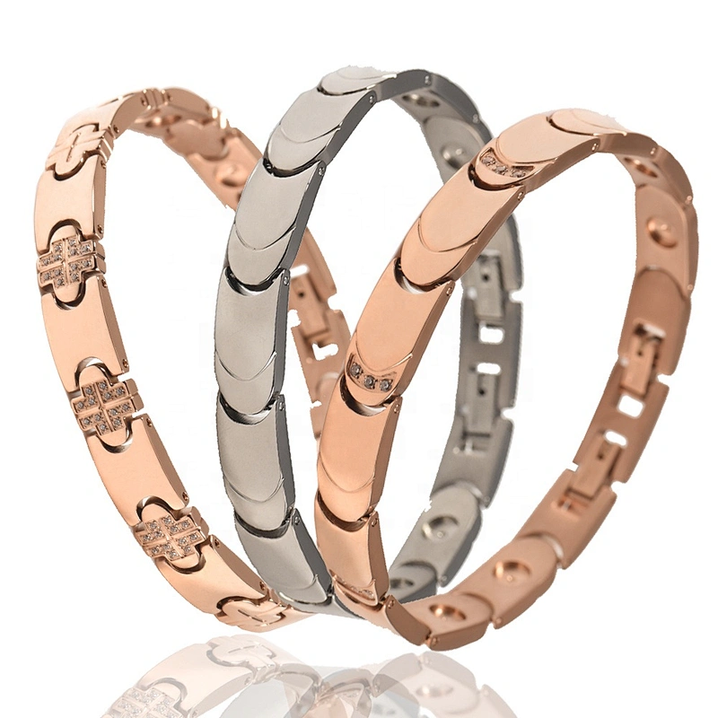 Wollet Arthritis Energy Balance Japan Power Neodymium Magnet Titanium Bio Magnetic Therapy Bracelet