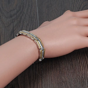 Wollet New Design Classic Balance Stainless Steel Magnetic Bracelet For Men Women