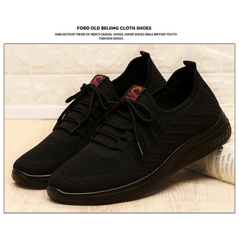 Wollet Spring Men Sports Casual Shoes Popular Deodorant Soft-soled Running Shoes