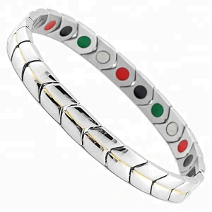 Most popular products wholesale 316l stainless steel bracelet magnetic with four in one