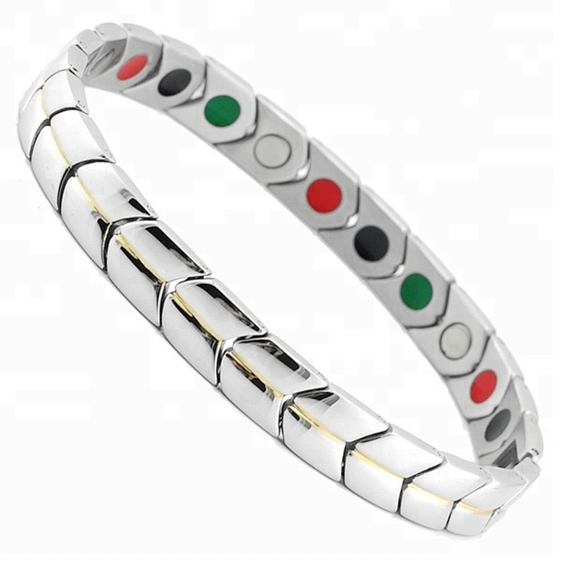 Most popular products wholesale 316l stainless steel bracelet magnetic with four in one