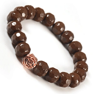 Wollet Fashion Health Element Tourmaline Copper Flower Bead Bracelet