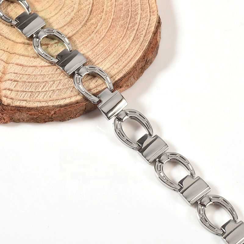Wollet Fashion Custom Bio Magnetic Therapy 3161 Stainless Steel Bracelet Blank
