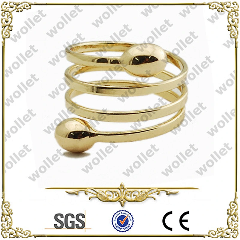 2013 Fashion Coiled Copper Ring Thailand Gold Jewellery