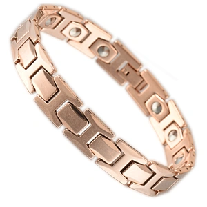 99.999% pure germanium rose gold plated tungsten germanium bracelet
