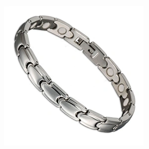 Wollet Fashion High Polish Wholesale Bio Magnetic Stainless Steel Bracelet