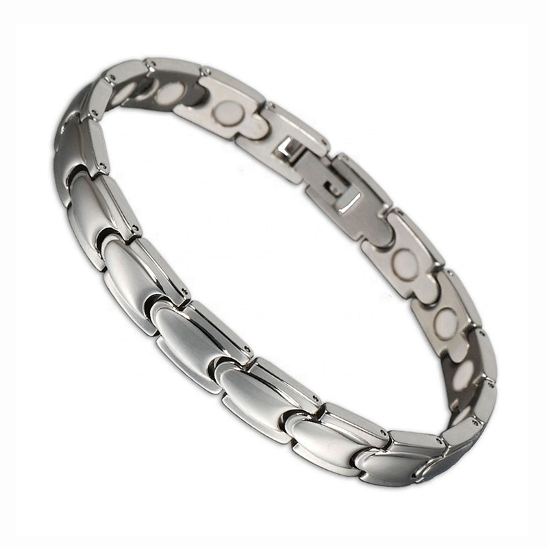 Wollet Fashion High Polish Wholesale Bio Magnetic Stainless Steel Bracelet