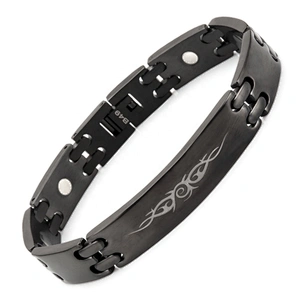 Wollet wholesale fashion jewelry custom magnetic bracelet men stainless steel bracelet