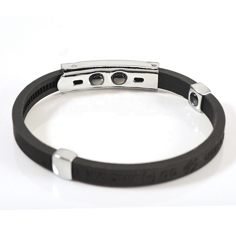 Wollet Fashion Health Energy Adjustable Silicone Magnetic Bracelet