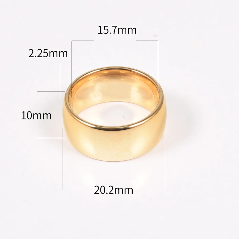 Wollet 2018 new Fashion Couple Wedding Gold Plated Tungsten Ring