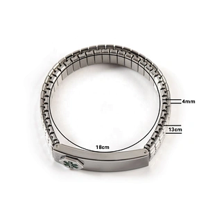 Wollet New Design Flexible Stainless Steel Magnetic Therapy Elastic Bracelet for Women and Girls