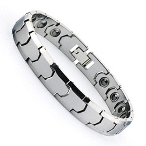Wollet Fashion Plating Coffee Germanium Bio Magnetic Therapy Tungsten Bracelet