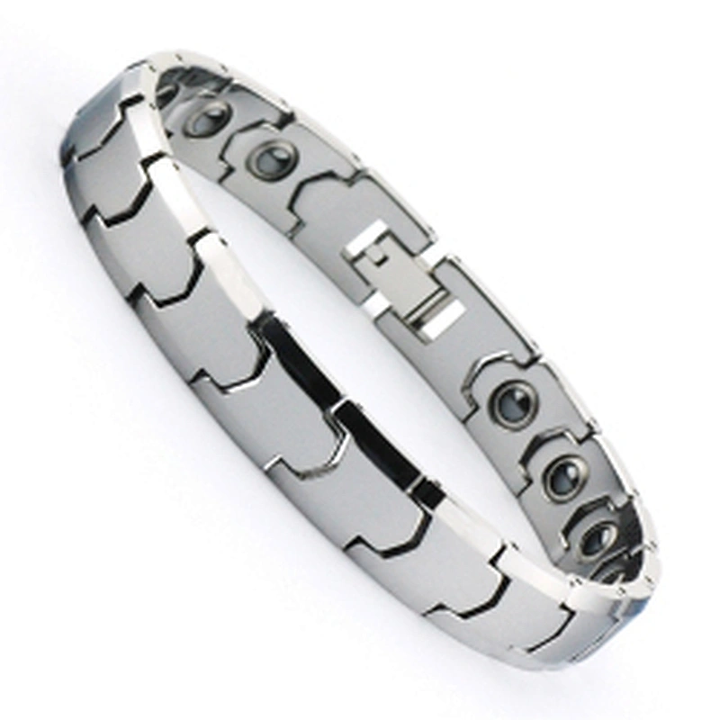 Wollet Fashion Plating Coffee Germanium Bio Magnetic Therapy Tungsten Bracelet