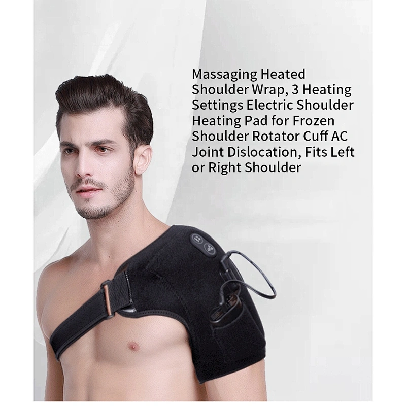 Wollet USB Electric Heating Shoulder Pain Relief Sports Joint Injuries Shoulder Brace Support Strap